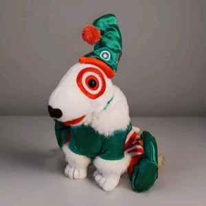 Target Dog 2008 Bullseye Plush Collectible Dog Dressed As A Christmas Elf - Picture 1 of 10