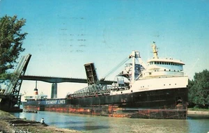 St. Catherines, Canada Postcard Welland Canal Bridge Postmarked 1965 RR - Picture 1 of 2