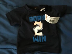 Boy's Navy Blue Swim Top Born 2 Win Newborn *NEW W/TAGS* r1 - Picture 1 of 3
