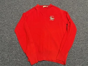 Vintage 80's N.C. STATE UNIVERSITY Wolfpack V-Neck Letterman Stadium L F4 - Picture 1 of 4