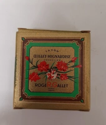 Roger & Gallet Mini Seife Carnation 2064  Vintage Neu in OVP - Bild 1 von 2