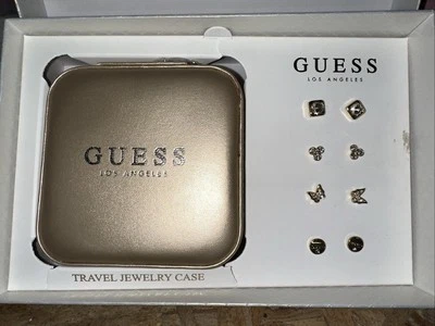Guess Los Angeles Estuche de Joyería de Viaje Conjunto de Regalo Pendientes Dorados Para Mujer’s ¡Nuevo! Foto 1 de 4