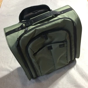 LL Bean 14” Green Rolling Wheeled Carry On Suitcase Telescoping Handle Travel - Picture 1 of 17