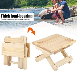 Solid Wood Small Square Bench Rural Styles Bench Ergonomic Design - Picture 1 of 12