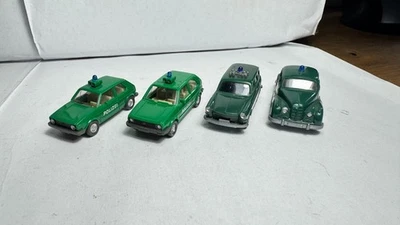 Wiking 1:87 scala H0 POLIZIA VW 1500 Variant Golf 1 2 BMW 501 - Immagine 1 di 4