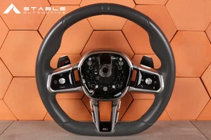 VOLANTE ORIGINAL BMW 7' G70 M-SPORT ASISTENTE PALETA TÉRMICA ATLASGRA - Imagen 1 de 14