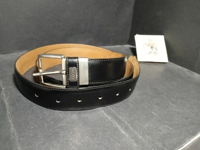 Cintura Hugo Boss originale in pelle nera lunghezza 95 cm nuova - Imagen 1 de 4