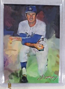 Claude Osteen Art Card Limited 22/50 Edward Vela Signed (Los Angeles Dodgers) - Picture 1 of 2