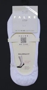 Falke Step Ballerina Fit weiß 41-42 mittel geschnitten Baumwolle Antirutsch Socke 46492 Neu mit Etikett - Bild 1 von 5