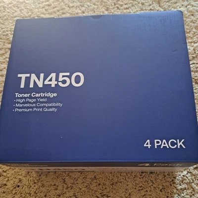 4 cartuchos de tóner TN450 3 sellados 1 caja abierta impresora Brother Intellifax Lenovo Foto 1 de 4