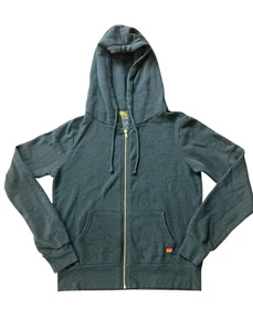 Aviator Nation SMALL Lightning Bolt Zip Up Hoodie Charcoal - Picture 1 of 7