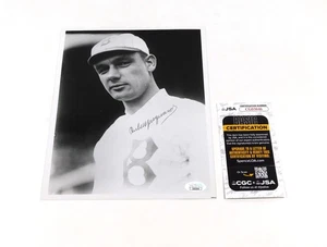 Foto firmada por Rube Marquard 8 x 10 en blanco y negro Braves JSA automática - Imagen 1 de 3