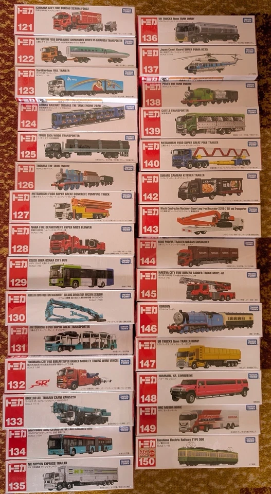 TAKARA TOMY TOMICA Long Type #121-150 Diecast Model Toy Select Models USA Seller - Image 1 of 4