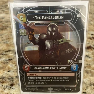 Star Wars Unlimited Galactic Championship The Mandalorian Judge Promo Card - Picture 1 of 4