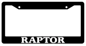 Marco de matrícula negro Raptor accesorio automático novedad - Imagen 1 de 1