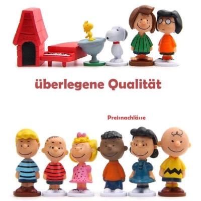 12Stk.Snoopy Die Peanuts Figuren Kollektion Charlie Brown Linus Comic SeriePuppe - Bild 1 von 4