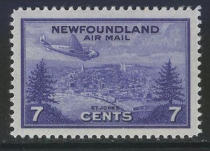 TERRANOVA C19 1943 7c avión ultramarino cbnc sobre correo aéreo de st johns en muy buen estado casi nuevo - Imagen 1 de 2