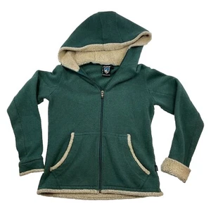 Kuhl Fleece Hoodie Sherpa Lined Full Zip Jacket with Thumb Holes Small - Picture 1 of 9