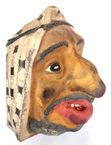 Rare Vintage Soft Rubber Toy Puppet Arafat Head Israel - Picture 1 of 3