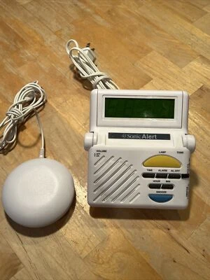 Sonic Boom Alarm Clock SB1000 w/ White Super Shaker For Deep Sleepers Alert - Image 1 of 4