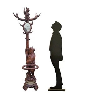 Forêt Noire, Ours Porte-manteau, Fin XIXème Début XXème Siècle - Picture 1 of 15