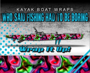 Tydie 14ft KAYAK VINYL WRAP KIT GRAFIK AUFKLEBER/AUFKLEBER - Bild 1 von 1