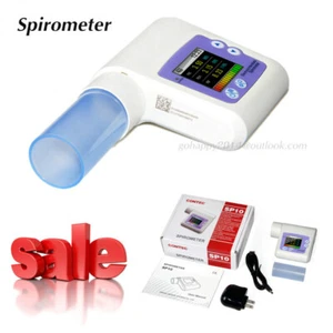 Portable SP10 1.8'' color LCD SPIROMETER hand-held nose clip mouthpiece - Picture 1 of 9