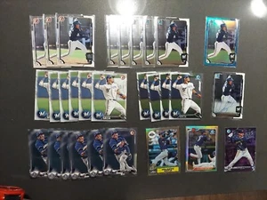 Orlando Arcia 29 RC LOT w/ 1 AUTO 1 BLUE REFRACTOR /150 ROTYF Purple /250 - Picture 1 of 13