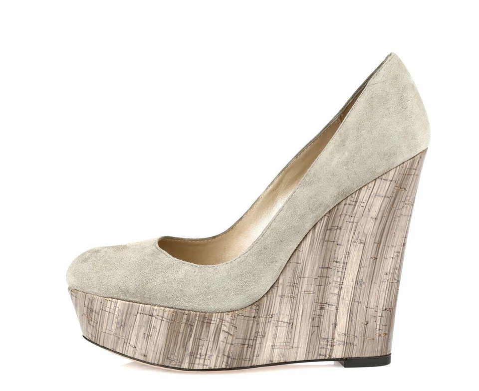 Jean Michel Cazabat женщин серый замшевый скольжения на платформе на танкетке каблуки туфли размер 36 - Изображение 1 из 4