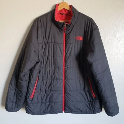 The North Face Insulated Puffer Jacket Coat Grey/Red Size Men's XL Lightweight - Image 1 of 4