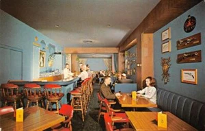 LAMPLIGHTER LOUNGE Chattanooga, TN Hotel Patten Interior c1950 Postal de Colección - Imagen 1 de 2