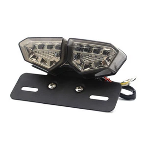Motorcycle Retro Tail Light LED Multi-function Tail Light Brake Turn Signals - Picture 1 of 8