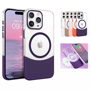 Für iPhone 16 15 14 13 12 Pro Max Robuste Stoßfeste Klare Hülle mit Magnet - Bild 1 von 57