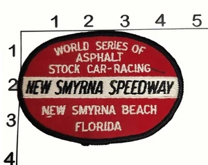 New Smyrna Speedway Florida Beach Stock Car Racing Vintage Embroidered Patch - Picture 1 of 1