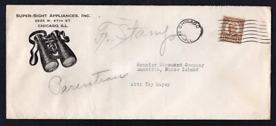 USA Chicago Super-Sight Appliances ADVERTISING Cover. Binoculars - Image 1 of 2