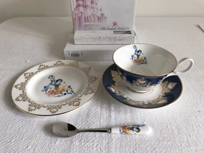 DISNEY ENGLISH LADIES CO PRINCESS RANGE CUP SAUCER PLATE & SPOON SET SNOW WHITE - Image 1 of 4