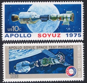 Scott #1569-1570a Apollo-Soyuz Single Stamps - MNH - Picture 1 of 1