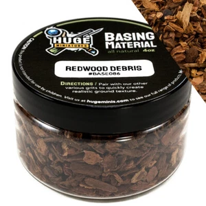 Huge Miniatures Basing Materials, Redwood Debris Terrain Diorama – 4oz Jar - Picture 1 of 5