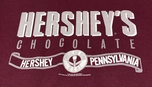 Vintage 1989 Hershey’s Chocolate Town Pennsylvania Sweatshirt USA Made Sz M - Picture 1 of 11