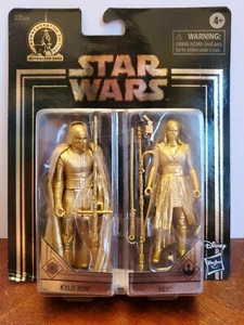 Star Wars Commemorative Edition Skywalker Saga 2019 Gold KYLO REN & REY FIGURES - Picture 1 of 4