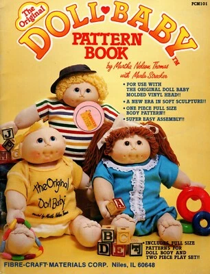 Fibre-Craft FCM101 ORIGINAL DOLL BABY PATTERN BOOK Full-Size Pattern Booklet - Image 1 of 2