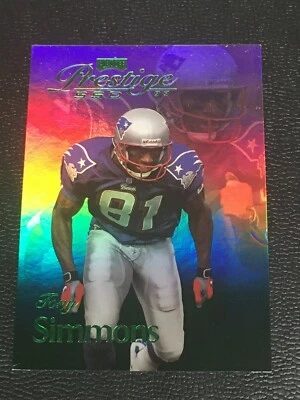 Tony Simmons 1999 Playoff Prestige SSD Green #ed/500 #B081 New England Pats   - Image 1 of 2