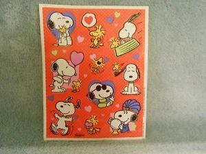 vintage peanuts stickers 1 page - Picture 1 of 1