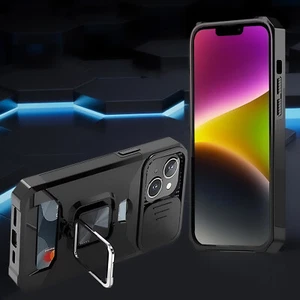 "Robuste Ständerhülle mit Kamerabdeckung & Magnetrückseite kompatibel mit iPhone 14 6.1" - Bild 1 von 16