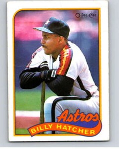 1989 O-Pee-Chee Baseball #252 Billy Hatcher  Houston Astros V95886