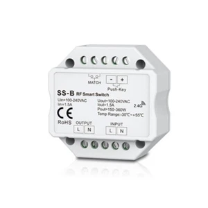 Led Push Switch AC100-240V 1.5A RF Wireless Output 100-240VAC 2A 480W SS-B - Picture 1 of 2