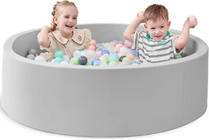 Large Foam Ball Pit for Children Toddlers, 47.2&#8221; Soft Round Ball Pits for  - Picture 1 of 7