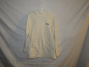 Columbia Women's Ivory White Long Sleeve Fleece Hoodie Sweatshirt Size M NWT - Picture 1 of 7