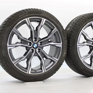 Ruote invernali originali 19 pollici BMW X1 F48 X2 F39 M816 doppi raggi 6-6,5 mm RFT - Foto 1 di 7