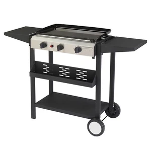 3-Burner Flat Top Gas Griddle Cooking Station 30000 BTU Propane Outdoor Barbecue - Picture 1 of 3